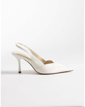 ASOS Sabrina Slingback Stiletto Heels - White