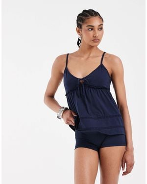 Hollister Basic Micro Shorts - Blue