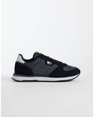 Tommy Hilfiger Bowie Real Suede Running Sneakers - Blue