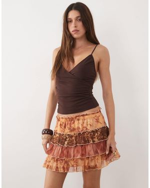 Miss Selfridge Mehrlagiger minirock - Mehrfarbig
