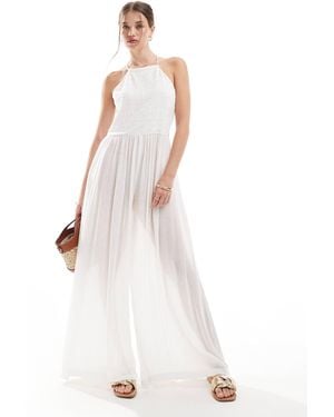 Superdry – jumpsuit - Weiß