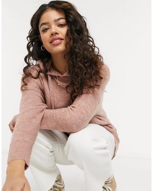 Jdy Knitted Hoodie - Pink