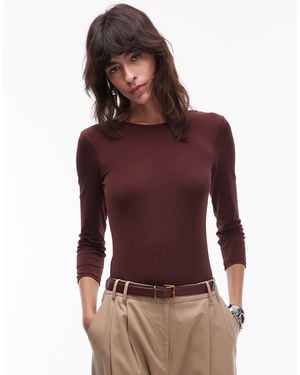 ARKET Supersoft Jersey Bodysuit With Four-way Stretch - Purple