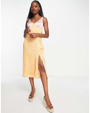 Stradivarius Vestito Midi - Multicolore