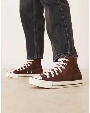 Converse Chuck taylor all star - baskets montantes - marron - Noir