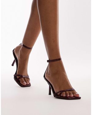 TOPSHOP – gio – riemchensandalen - Braun