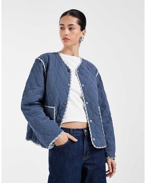 ONLY Reversible Quilted Jacket - Blue