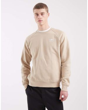 adidas Originals Trefoil Essentials Crew Sweatshirt - Natural