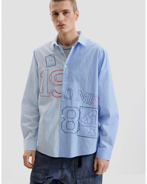 Desigual Chemise brodée - Bleu