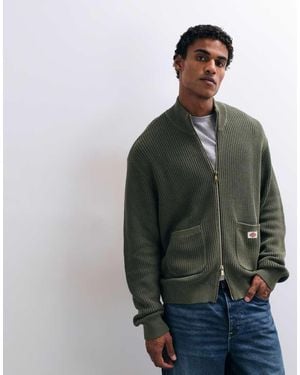 Dickies Fredonia Knitted Full Zip Sweatshirt - Grey