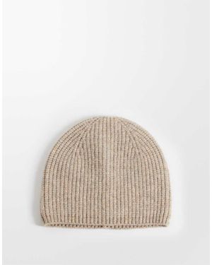 ASOS Berretto A Coste Color Oatmeal - Neutro