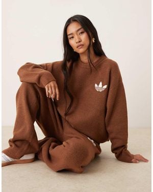 adidas Originals Knitted Jumper - Brown