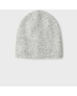 Stradivarius Basic Uncuffed Beanie - White