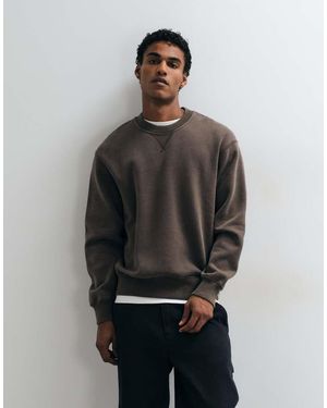 Abercrombie & Fitch Essential Sweatshirt Met Ronde Hals - Grijs