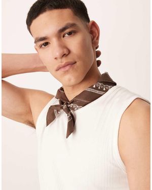 ASOS Bandana Y Color Crudo Con Estampado De Cachemir De - Neutro