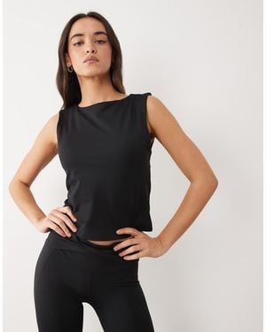 Sweaty Betty All Day Twist Back Bra Tank - Black