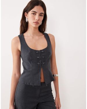 Motel Co-Ord Kariso Tailored Top - Black