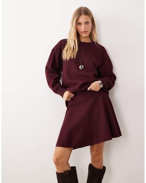 ARKET Wool Rich Flippy Mini Skirt - Red