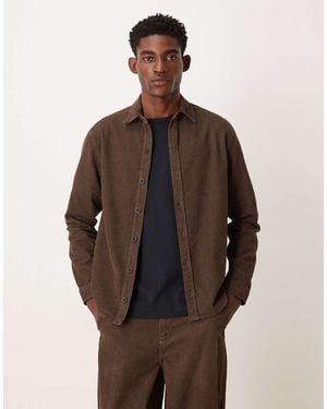 ASOS Co-ord Long Sleeve Shirt - Brown