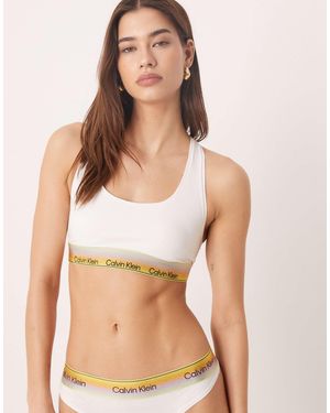 Calvin Klein Pride Unlined Bralette - Natural