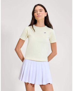 Ellesse La Bella Ss Fitted T-Shirt - White