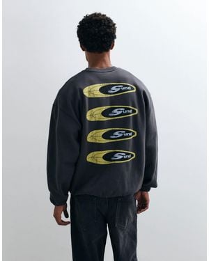 ASOS Oversized Crew Neck Sweater With toggle Cord At Hem - Multicolor
