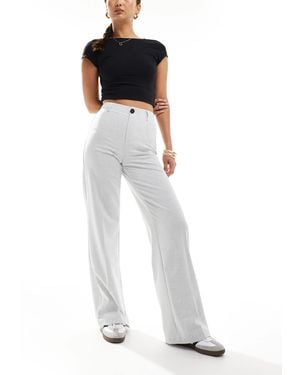 Bershka Tailored Pants - White