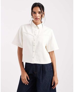 Levi's Camisa Vaquera De Corte Cuadrado Logan De -Blanco