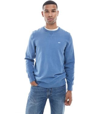 Levi's Lightweight Batwing Logo Knit Sweater - Blue