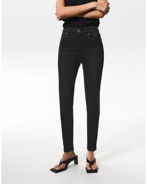 Pull&Bear High-Waist Skinny Jeans - Blue