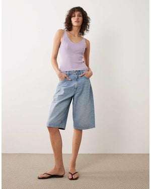 Jdy V-neck Knit Tank Top - Purple