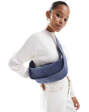 ASOS Suede Sling Crossbody Bag - Blue