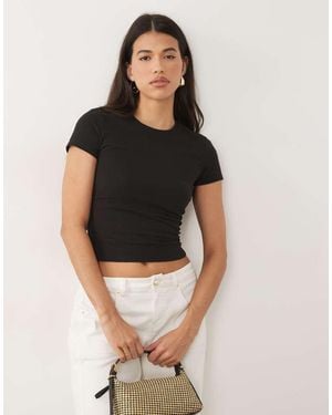 GOOD AMERICAN Super Stretch Baby T-shirt - Black