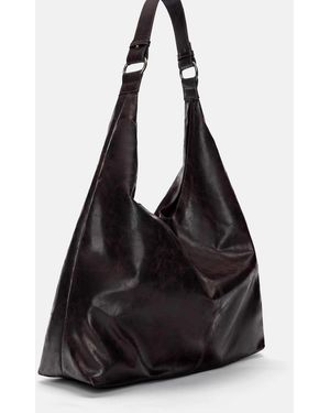 Pull&Bear Cabas effet vieilli à anneaux - marron - Noir