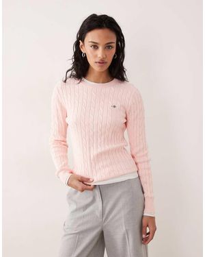 GANT Jersey Rosa Albaricoque De Punto De Ochos De