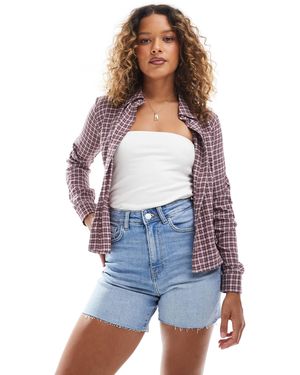 ONLY High Waisted Denim Shorts - Blue