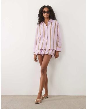 ASOS Bubble Hem Shorts - Pink