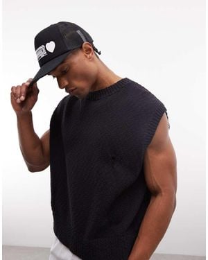 Weekday Knitted Vest - Black
