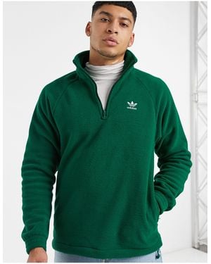 adidas Originals 1/4 Zip Fleece - Green