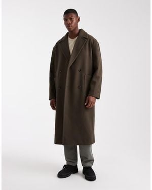 ASOS Abrigo Verde Con Bolsillo De Parche De