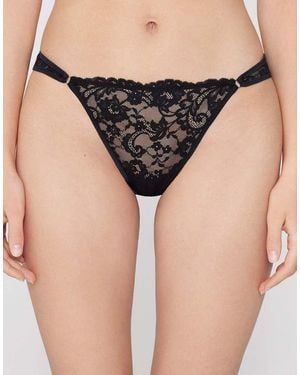 Tezenis Sensual Desire Lace Brazilian Briefs - Black
