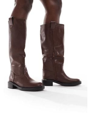 SEQWL Twix Knee Boots - Brown