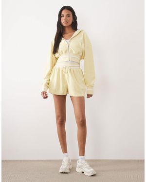 Kaiia – frottee-shorts - Natur