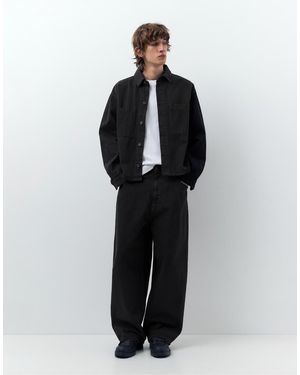 Pull&Bear Super baggy Jeans - Black