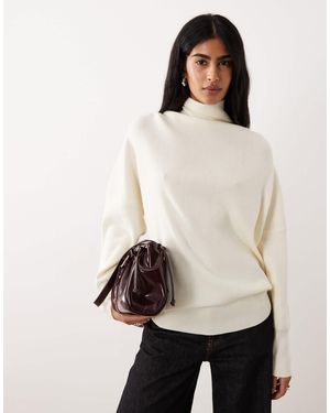 Mango – pullover aus wollmix - Natur