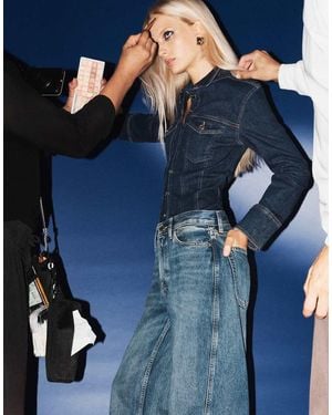 Calvin Klein Classic Structured Denim Trucker Shirt - Blue