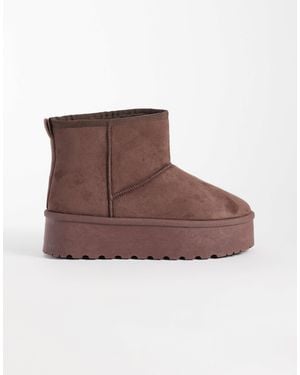 SEQWL Flatform Boots - Brown
