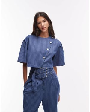 Ghospell – bettie – cropped-oberteil - Blau