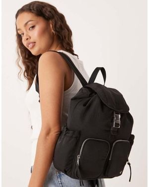 Calvin Klein Nylon Pocket Backpack - Black