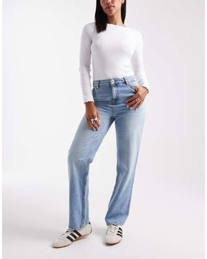 New Look Long Straight Leg Jeans - Blue